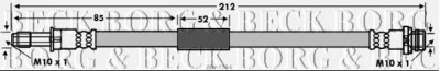 BORG & BECK bbh7784 -  Тормозной шланг